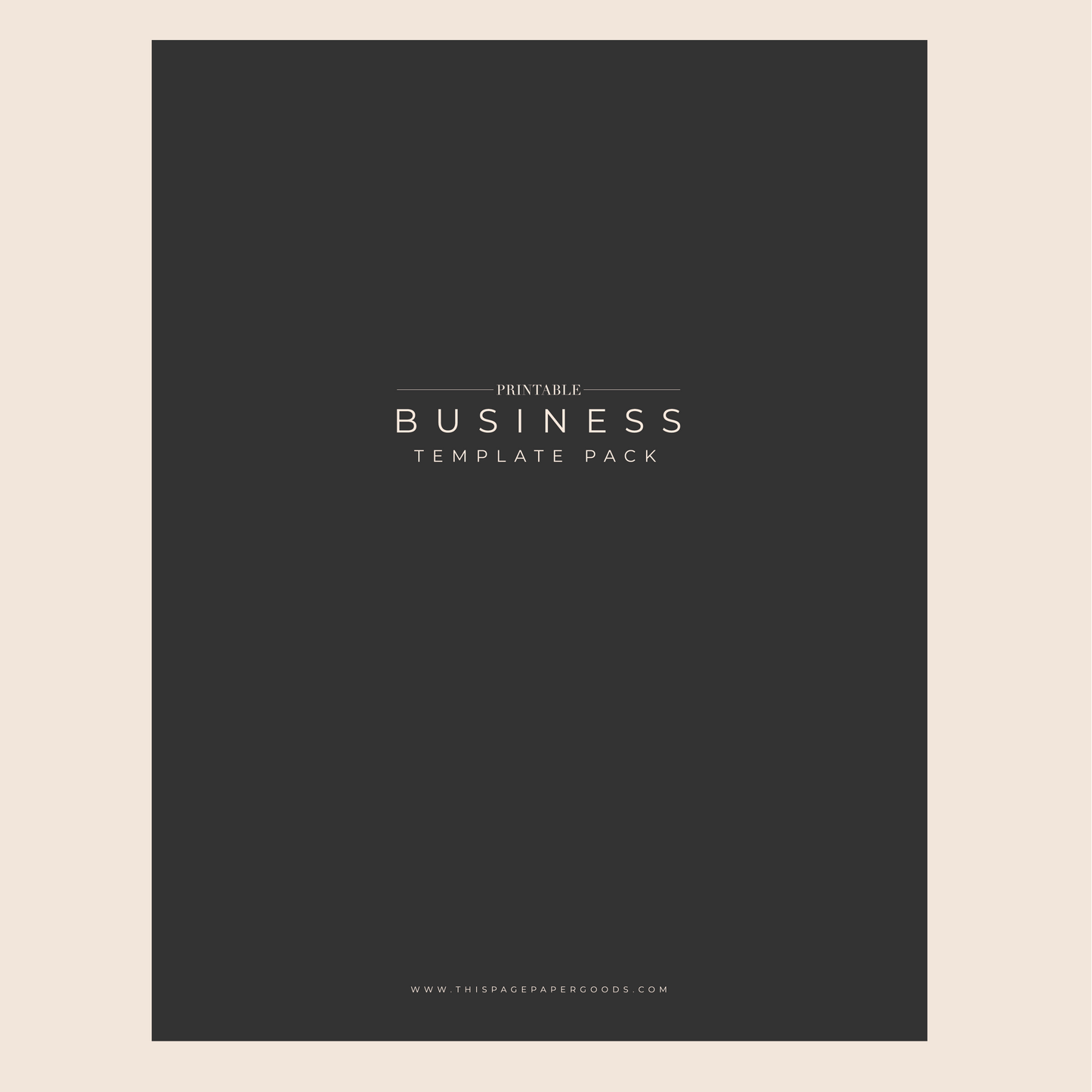 The Printable Business Template Pack (20)