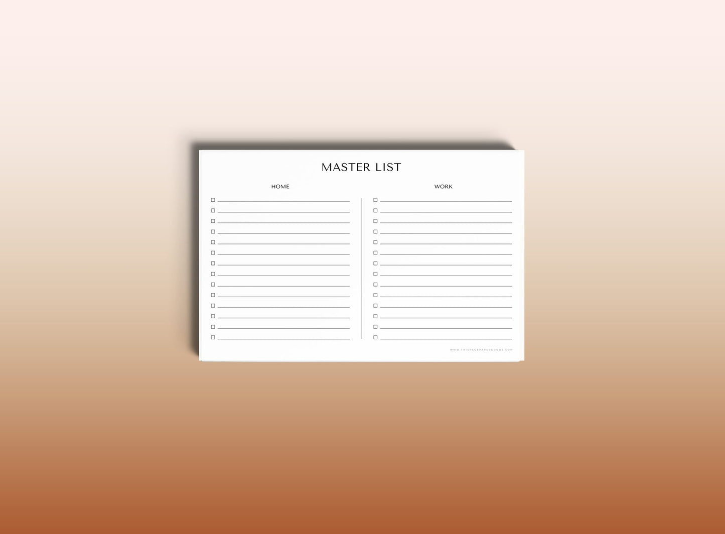The Master List Notepad Bundle (5 pack)