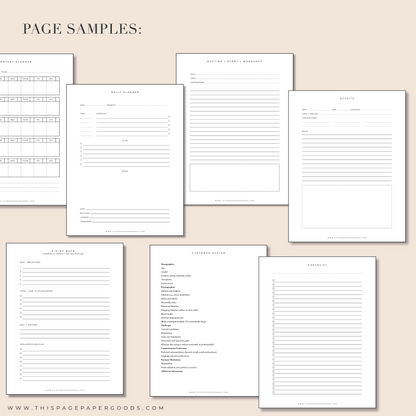 The Printable Business Template Pack (20)