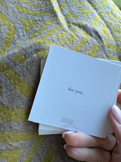 For You Notecard Bundle (10) - Blank