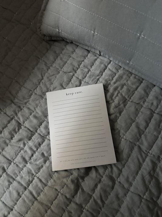 Keep Care Notepad