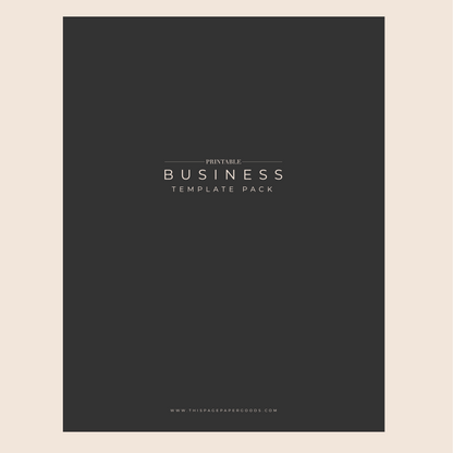 The Printable Business Template Pack (20)