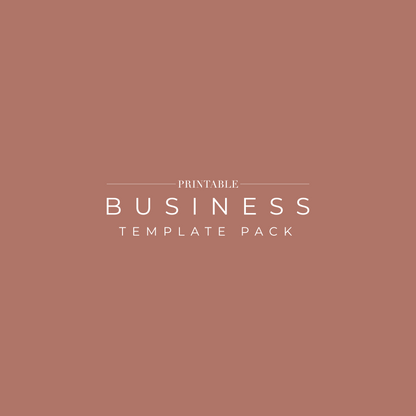 The Printable Business Template Pack (20)