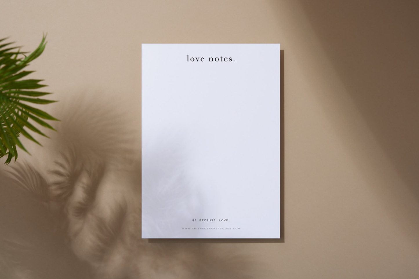 Love Notes Notepad