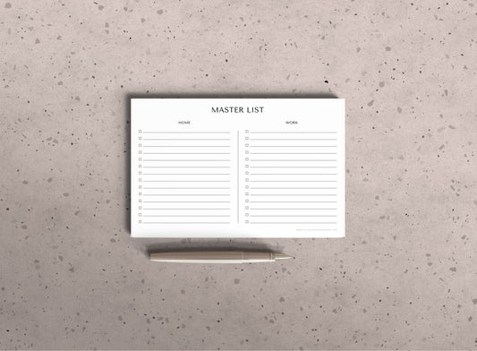 The Master List Large Notepad Add-On Bundle (10)