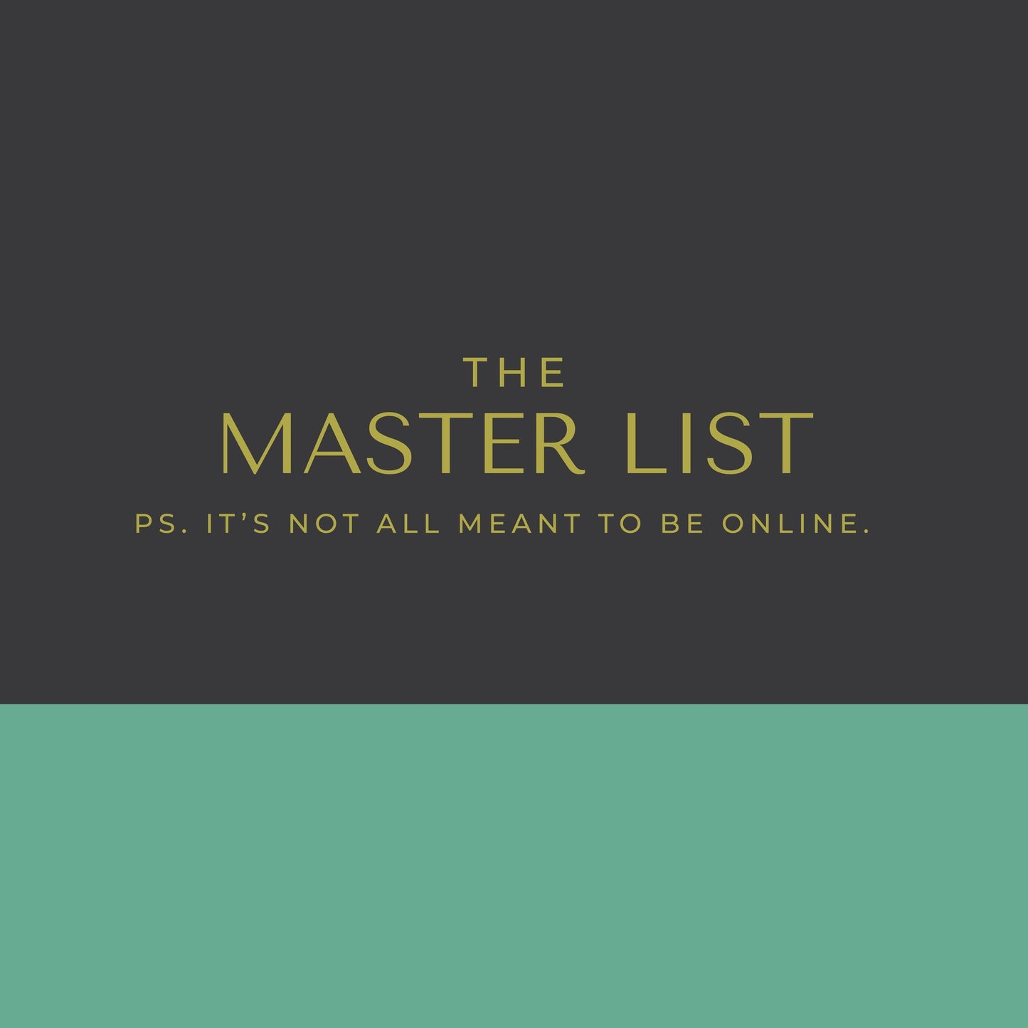 The Master List Notepad Bundle (5 pack)