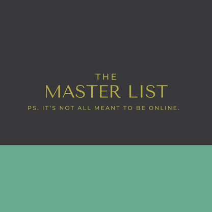 The Master List Notepad Bundle (5 pack)