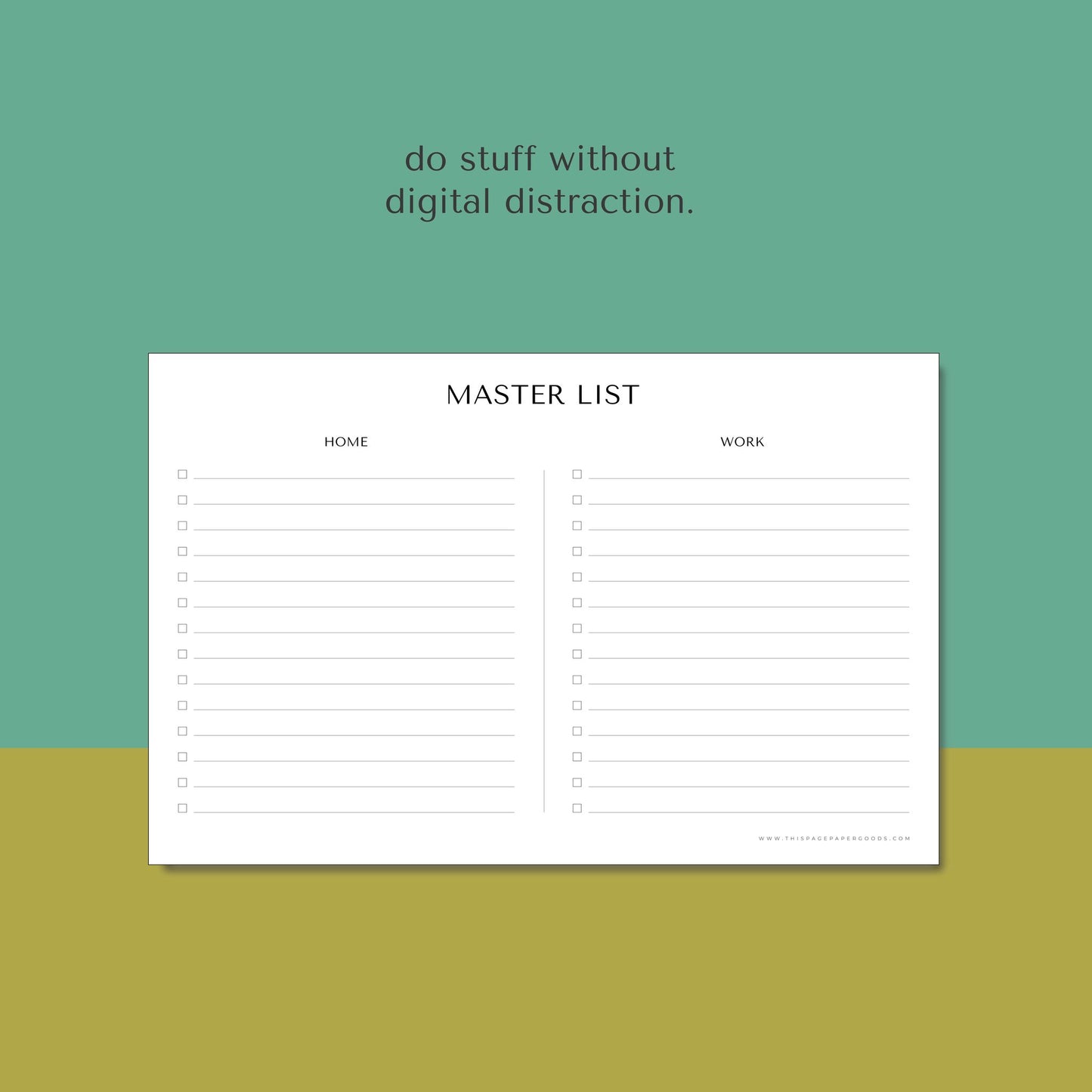 The Master List Notepad Bundle (5 pack)