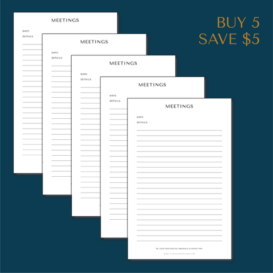 The Meeting Notepad Bundle (5 pack)
